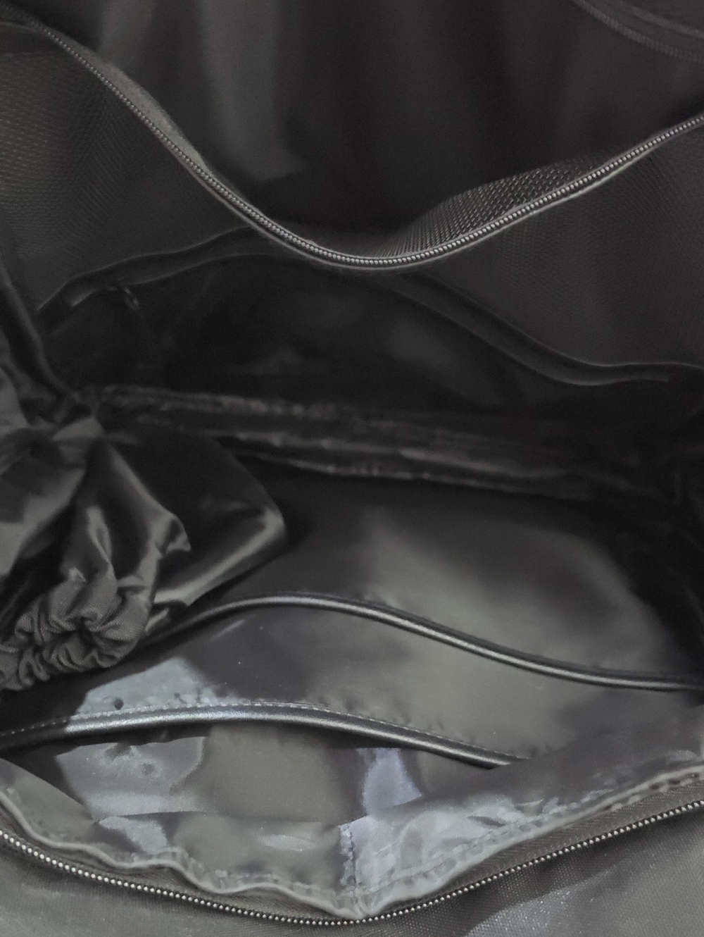 Beis Expandable Backpack In Black - Picture 3 of 5